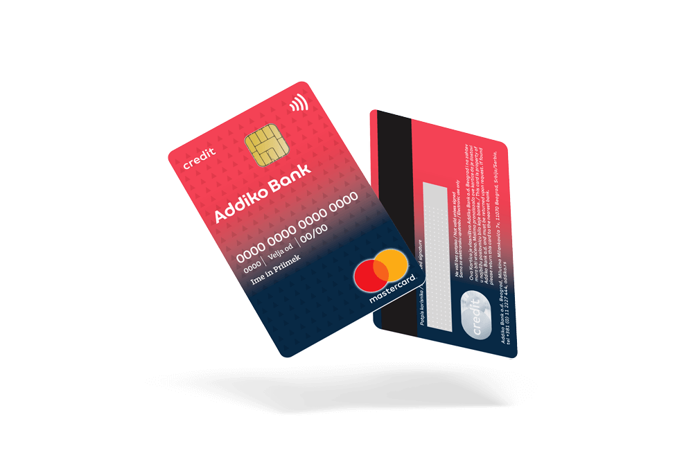 Addiko obročna kartica Mastercard