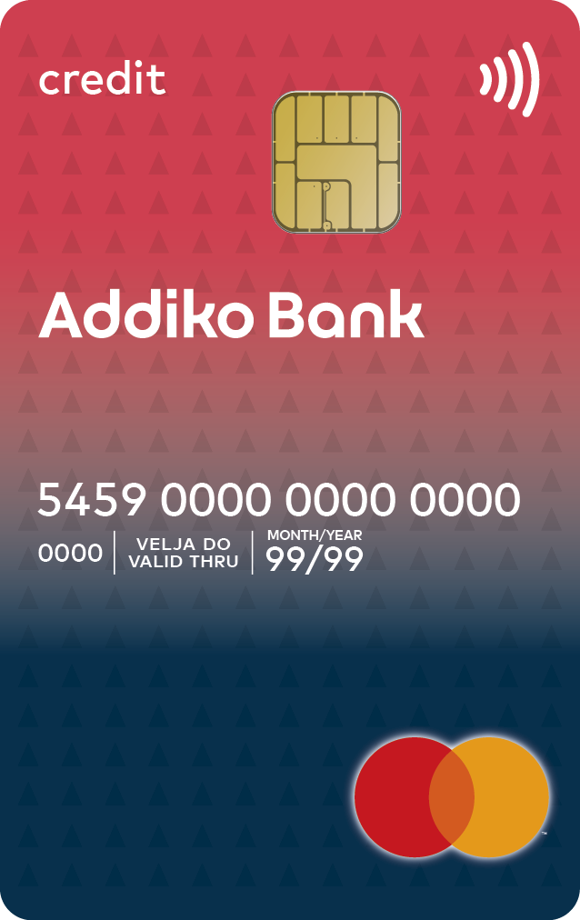 Addiko obročna kartica Mastercard